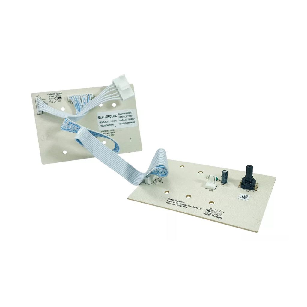 PLACA INTERFACE LAVADORA ELECTROLUX LUC10 LT12Q LA15F BIVOLT ORIGINAL 64501512
