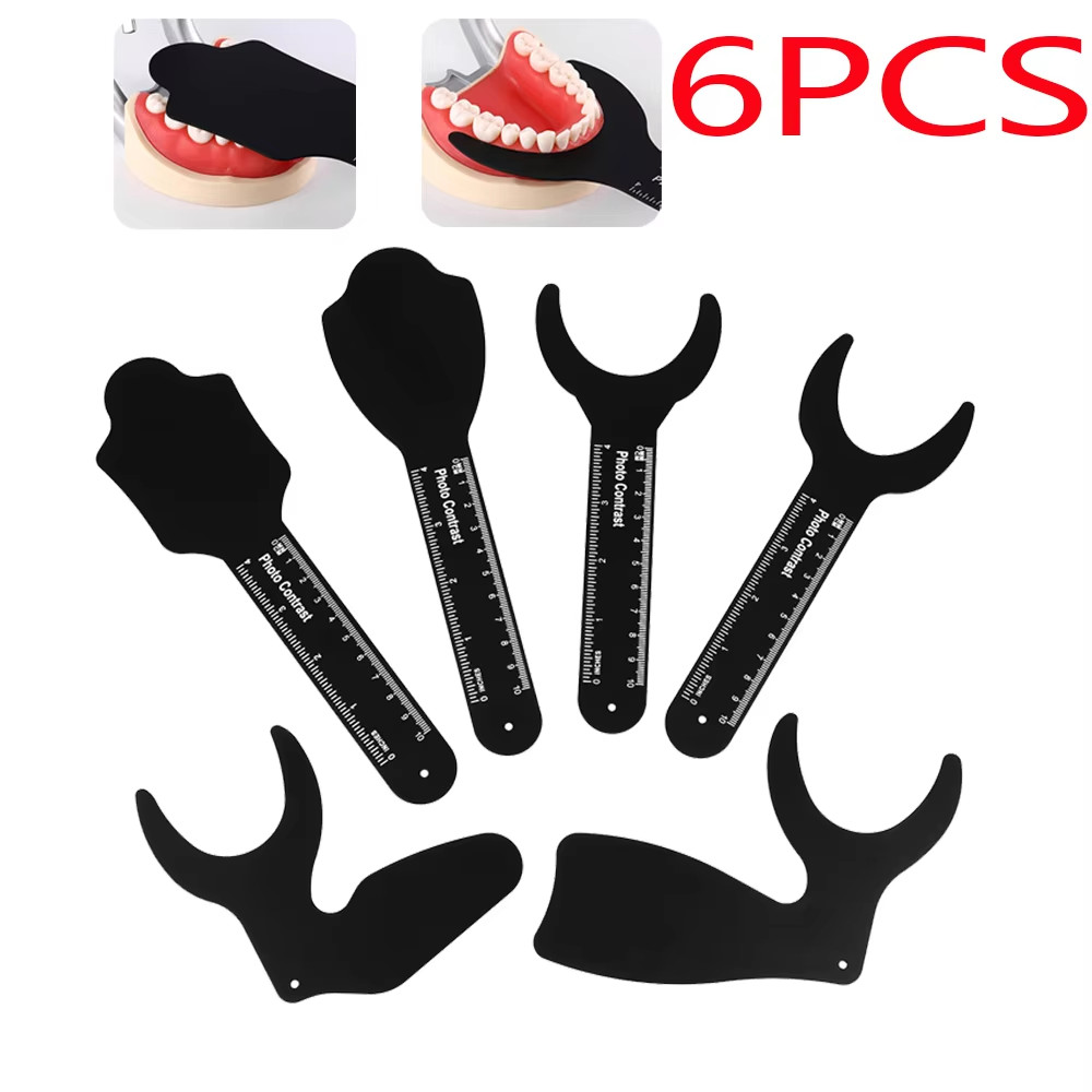 6 Pçs/Set Foto Contraste Placa De Fundo Preta Com Marca De Escala Espelho Fotográfico em Oferta na Shopee