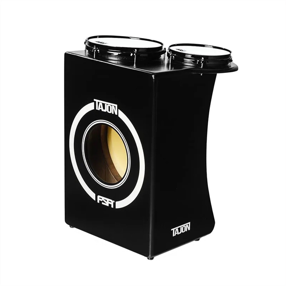 Tajon Bateria Profissional Acústico Standard FSA Preto (Bumbo, Caixa e Tom)