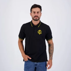 Polo Internacional Ouro Preta e Dourada
