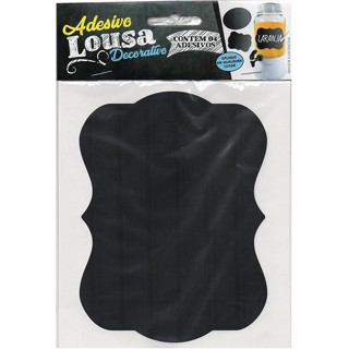 Etiqueta Adesiva Lousa Preta - 04 unidades - Rizzo Embalagens em Oferta na Shopee