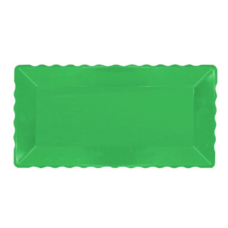 Bandeja Retangular Plástico Liso Verde - 16x30cm - 1 Un - Rizzo em Oferta na Shopee