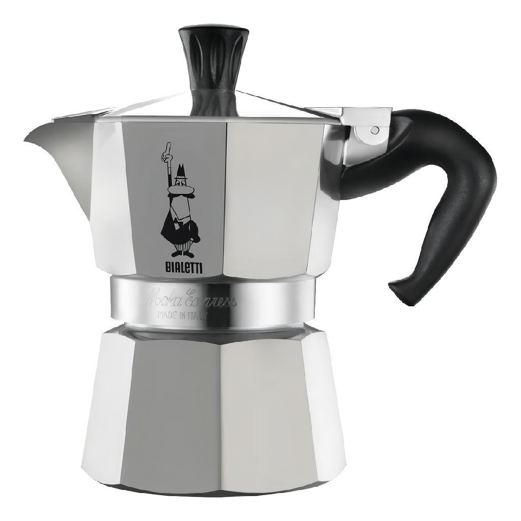 Imagem Cafeteira Portátil Bialetti Moka Express 3 Tazas Automática Prata-facto Italiana