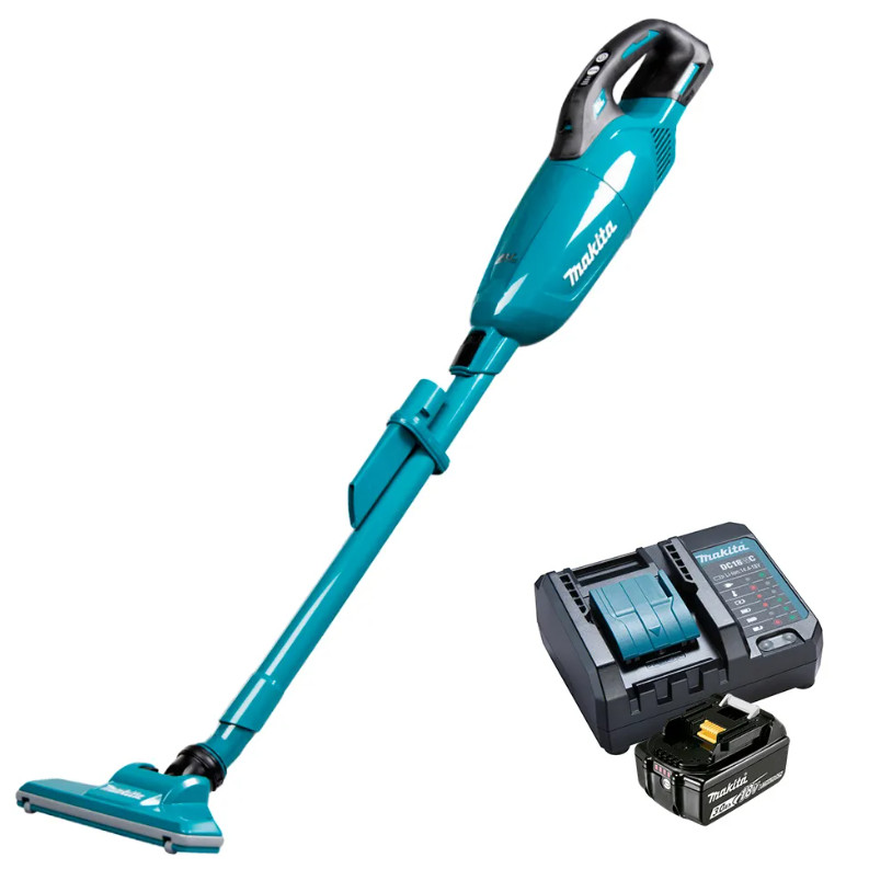 Aspirador de Pó Sem Fio Portátil a Bateria 18V DCL284FZ + 01 Bateria 3Ah + Carregador DC18WC Makita