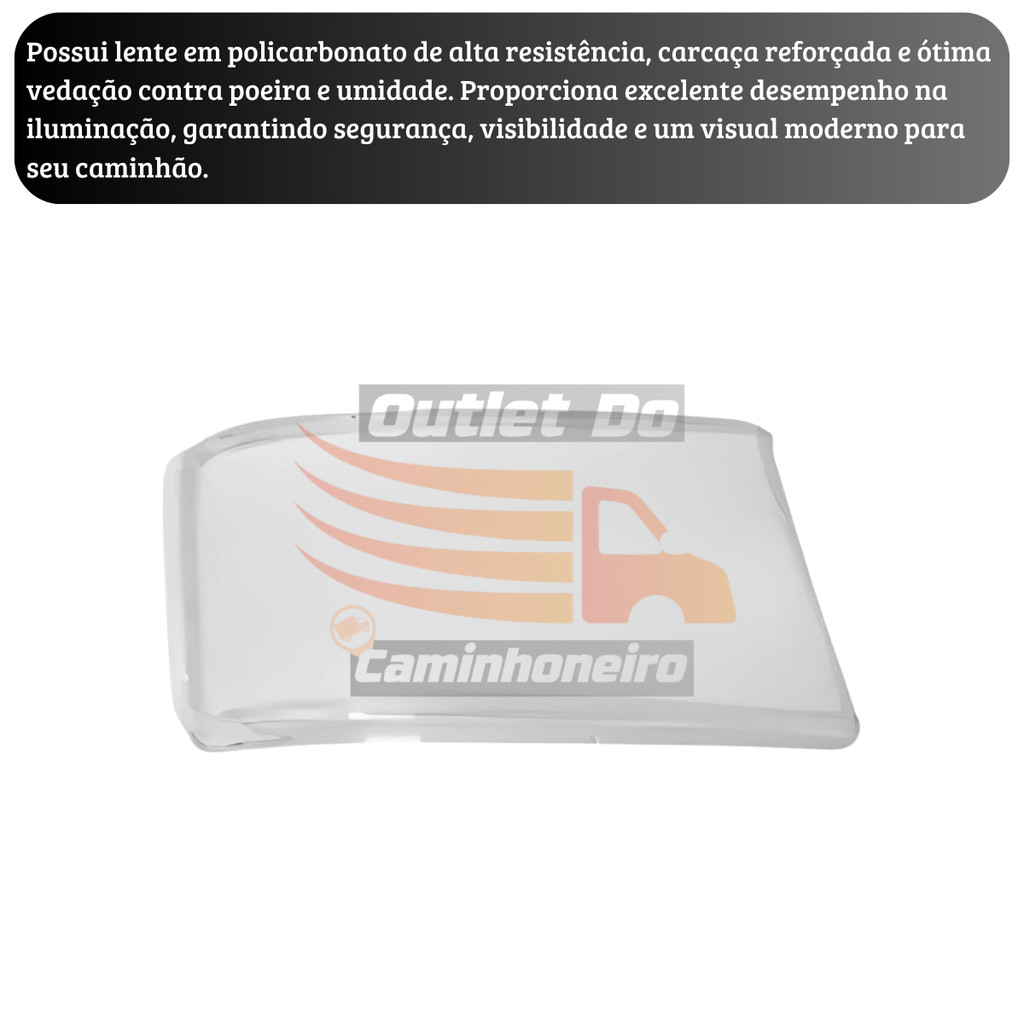 Lente Farol Scania NTG 2009 Lado Direito — foto 3