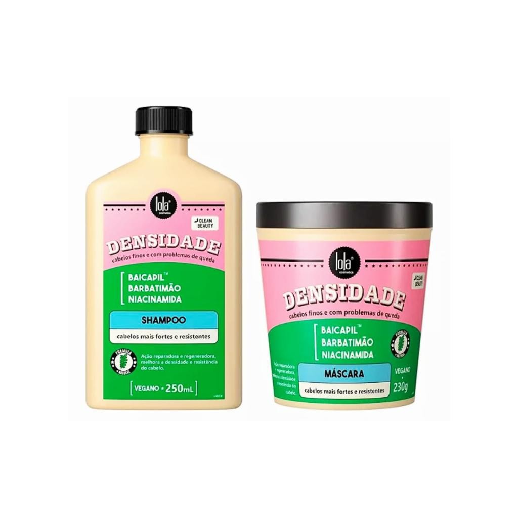 Kit Shampoo e Máscara Reparação e Reconstrução Densidades Lola Cosmetics
