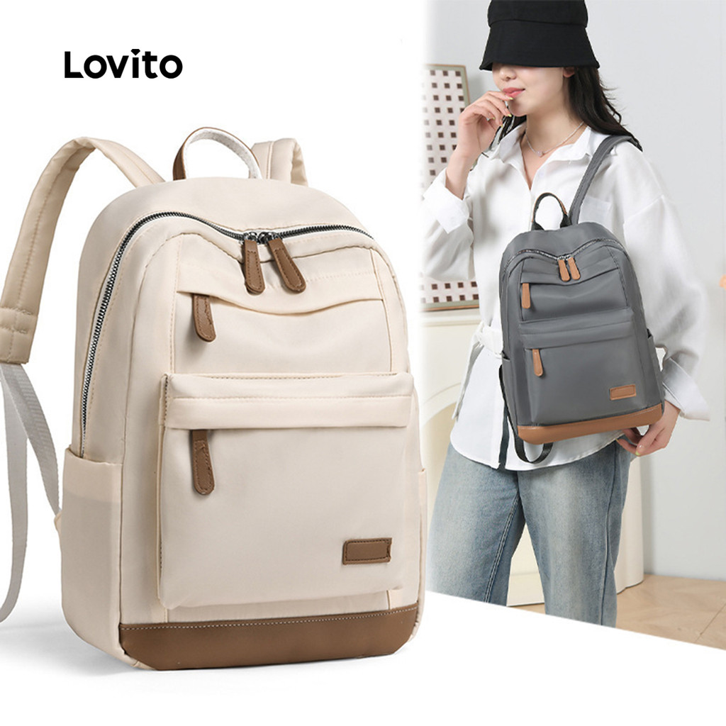 (Trendy) Lovito Mochila Casual Lisa De Mochila Prática Para Mulheres LFA82050 - Women Bags