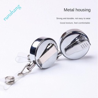 Carretel De Crachá Retrátil RUNSHANG , Clipes De Chaveiro Porta-De Identificação De Etiqueta De Nome , Fivela De Liga An em Oferta na Shopee