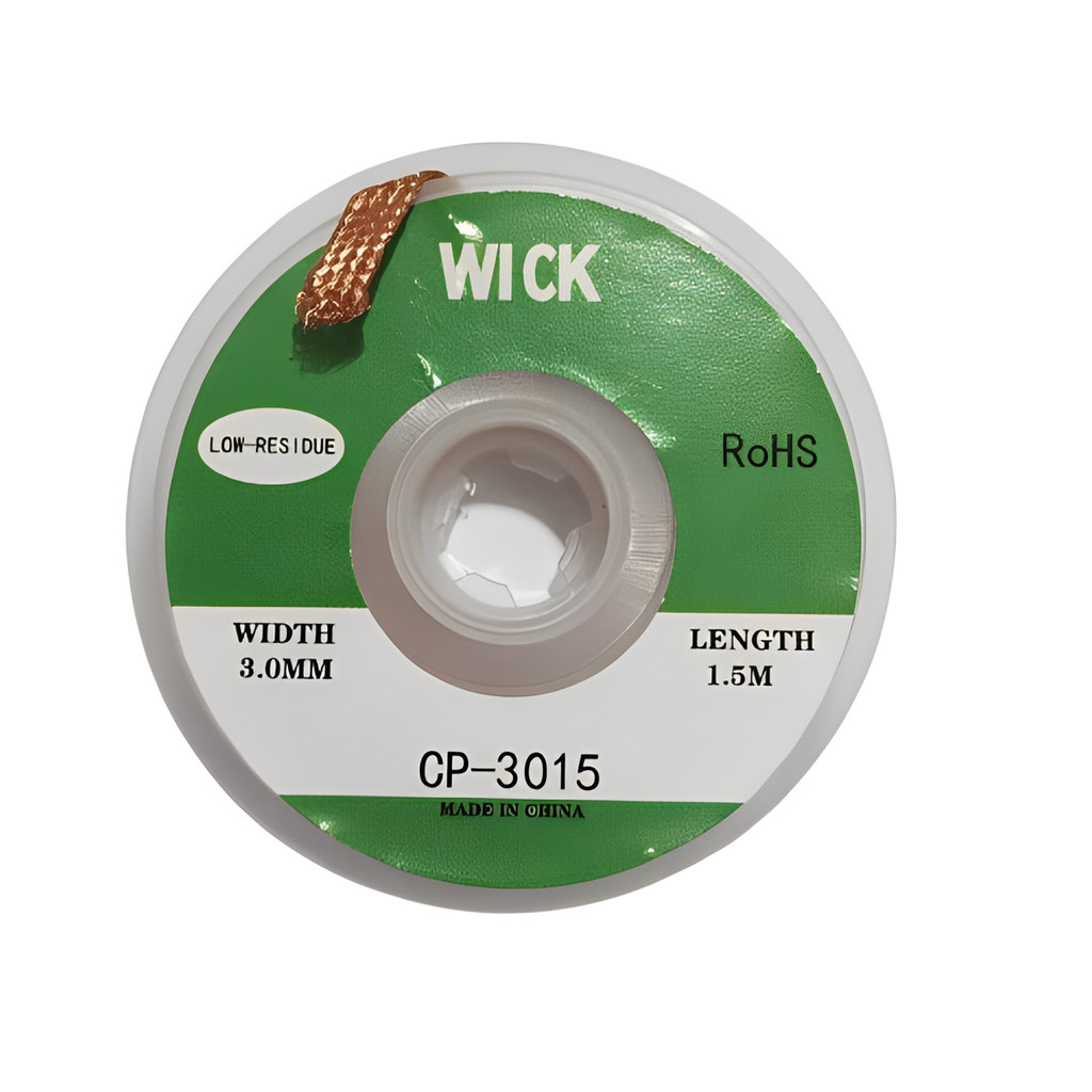 01 Pç/03 Pçs/05 Pçs Malha Dessoldadora 3mm - 1.5mts Cobre Fita Removedor Solda Wick 3015