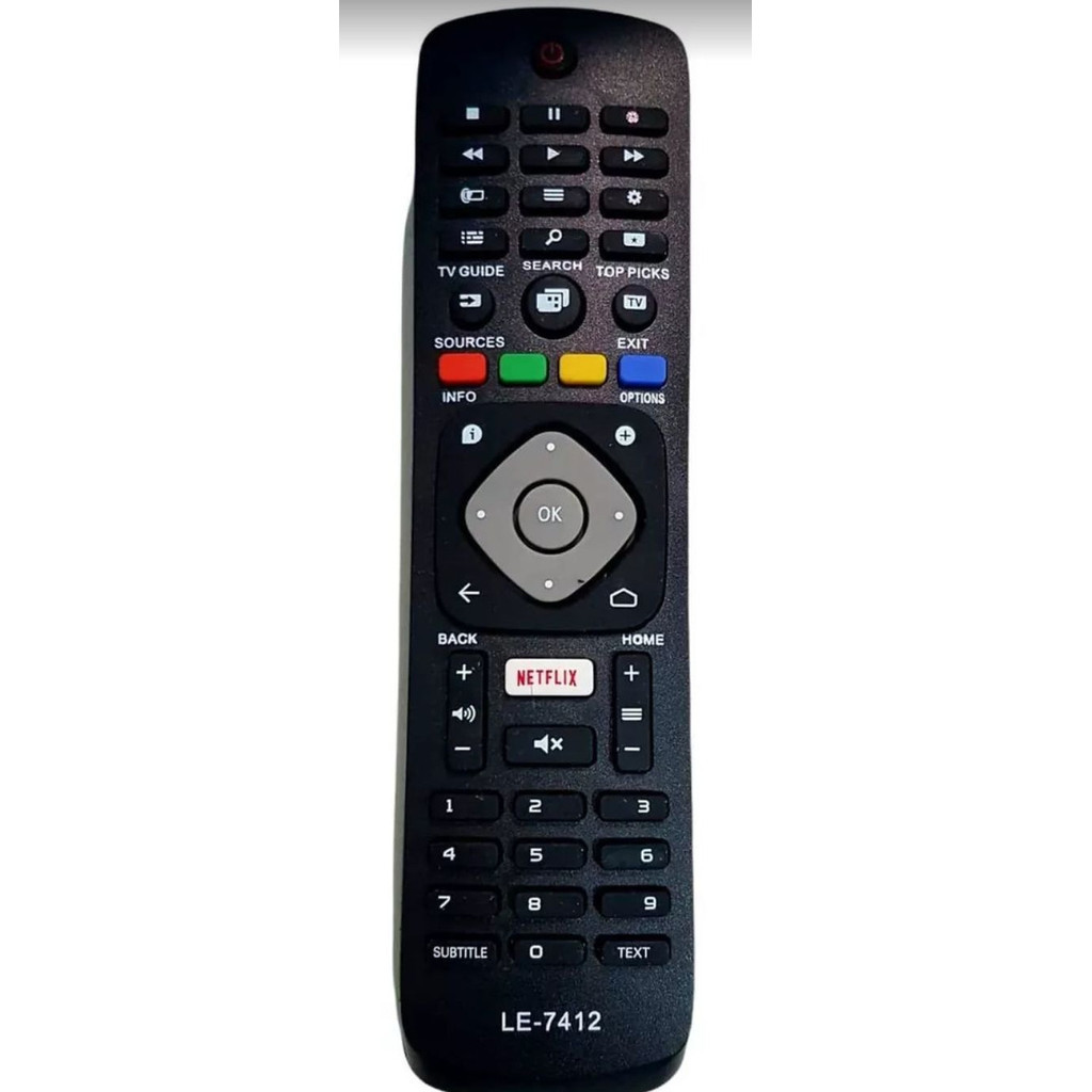 Controle Remoto Philips Smart Tv Com Tecla Netflix Le-7412 — imagem 2 de 2