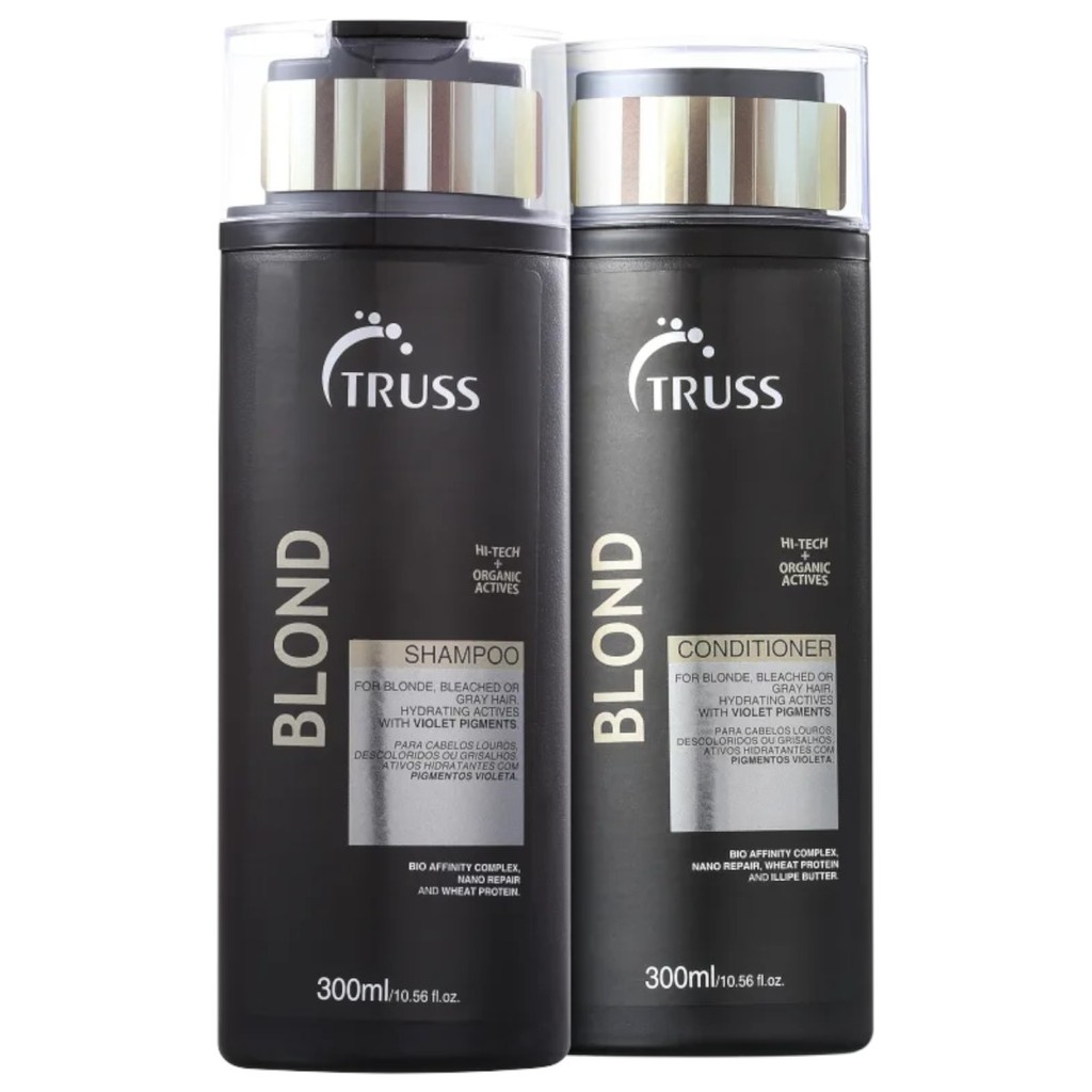 Truss Blond Shampoo e Condicionador Reconstrução Vegano 300ml