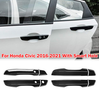 ! Em Estoque Maçaneta Da Porta Capa Guarnição Para Honda Civic 10th Gen 2016-2021 Acessórios De Proteção De Modificação 
