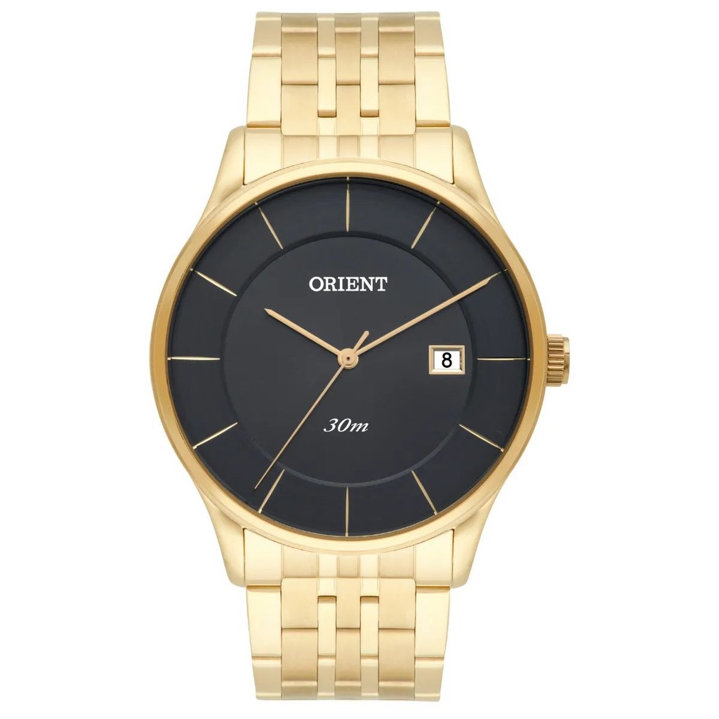 RELÓGIO ORIENT MASCULINO SLIM DOURADO MGSS1127 G1KX
