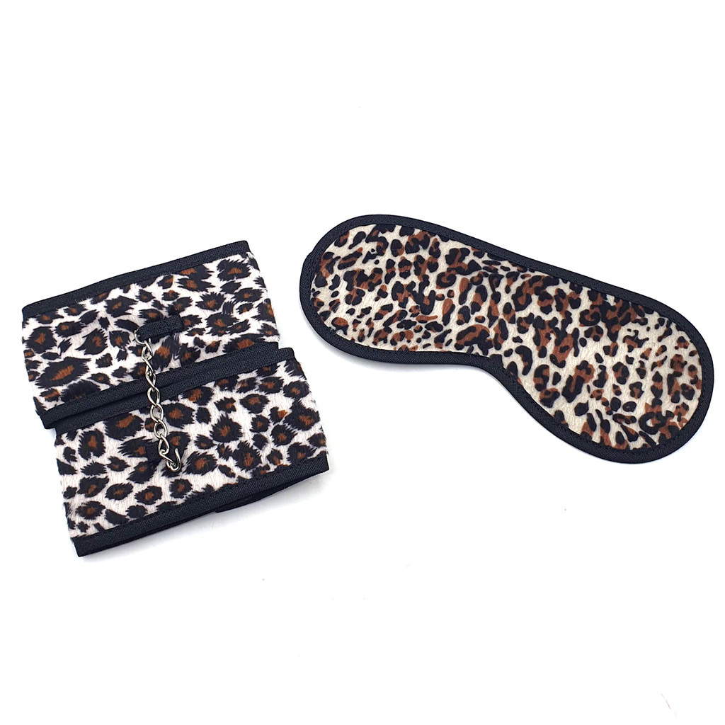 Kit Venda e Par de Algemas com Corrente - 3 Cores | Sexy em Oferta na Shopee