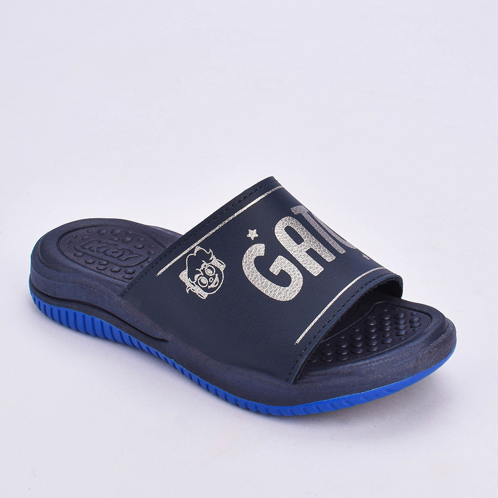 Chinelo Slide Infantil Menino Kidy Fly Flat Gato Galáctico Fácil de Calçar Super Leve Marinho · foto 2