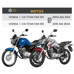 Par Amortecedor Traseiro Honda Cg Fan Titan 150 160 2004 a 2025
