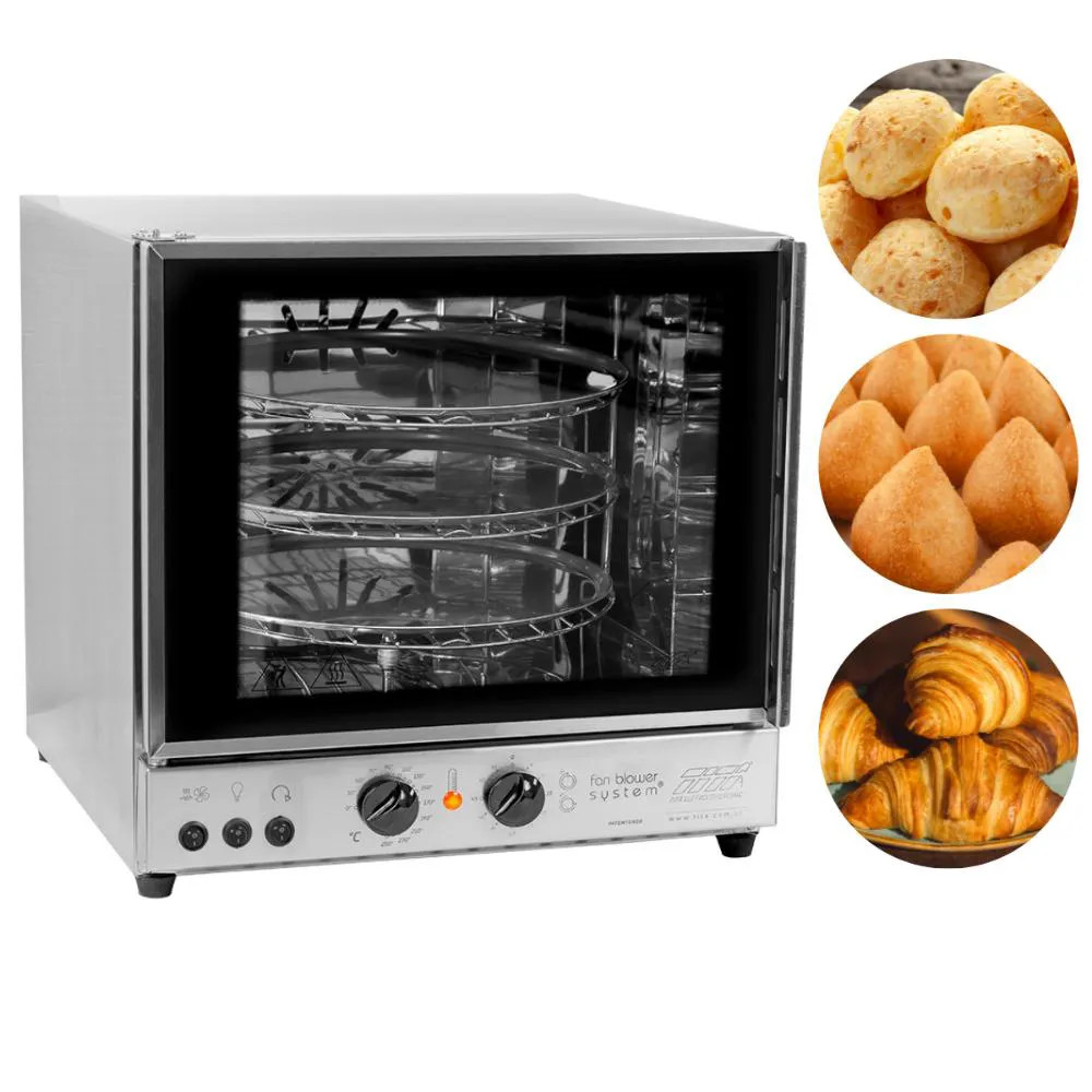 Forno De Bancada Elétrico 3 Bandejas Turbo FGE3 Tita 220v