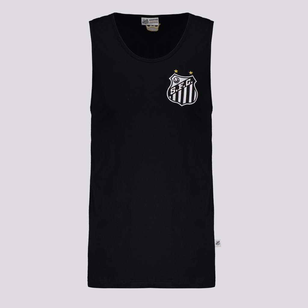 Regata Santos Logo Preta em Oferta na Shopee