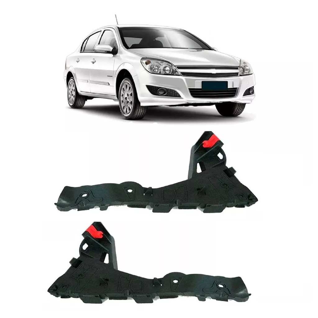 Par Suporte Guia Parachoque Dianteiro Vectra 2006 2007 08 A 2012
