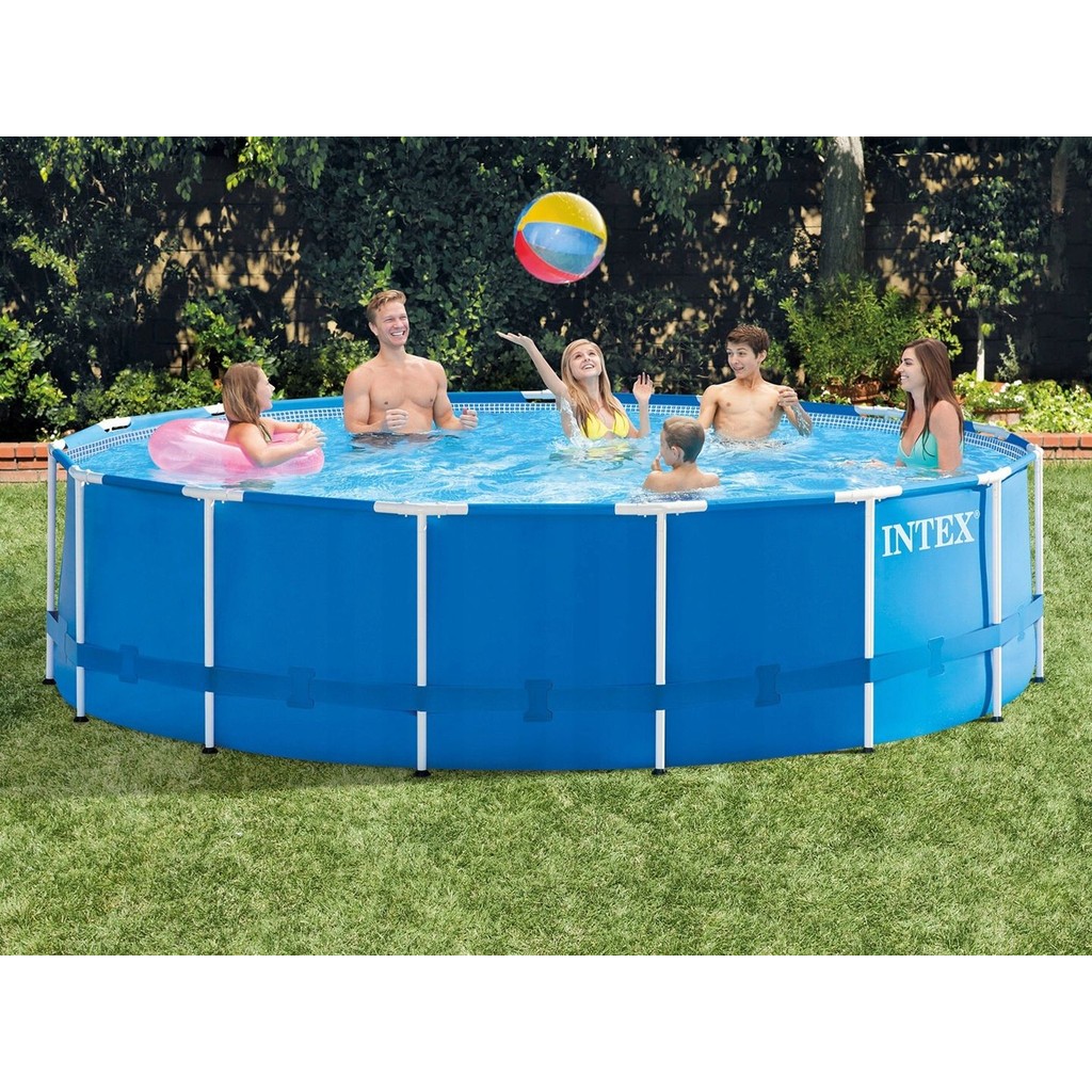 Piscina Estrutural 16.805 Litros Intex Completa Com Bomba Filtrante, Escada e Capa · foto 2