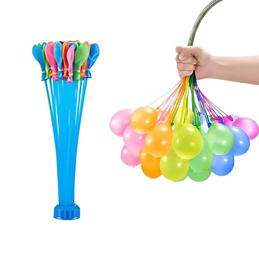 Kit Com 37 Balões de Água Com Conector - 37 unidades - Rizzo