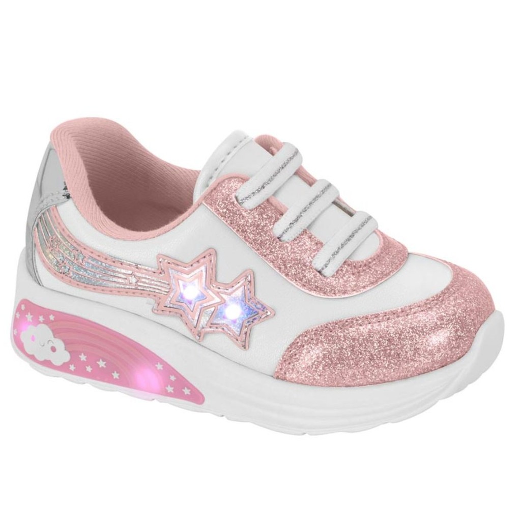 Tênis Molekinha Infantil Feminina Led Colorido Luzinhas Conforto 2731.307