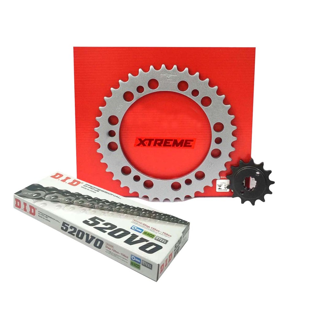 Kit Relação C/ Retentor Honda Xre 300 09 à 18  Vaz + Did