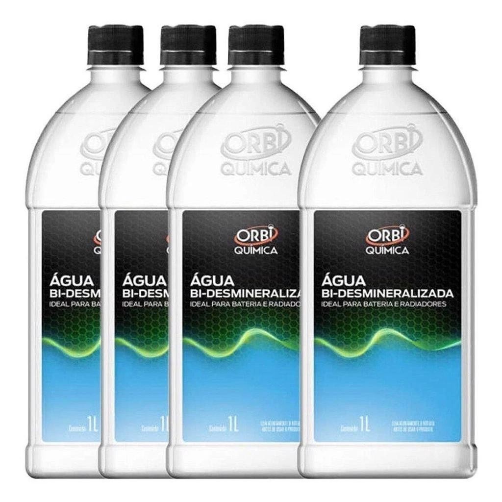 Kit Jogo 4 Água Bi Desmineralizada Radiador E Bateria Orbi 1 Litro Motores em Oferta na Shopee