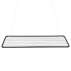 Varal de Teto 1.20m x 56cm Preto 006030 MOR