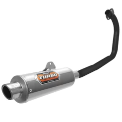 Escapamento Escape Esportivo Pro Tork Mini Turbo Titan 125 Esd 2000 - 2004 Curva Preta Em Aço