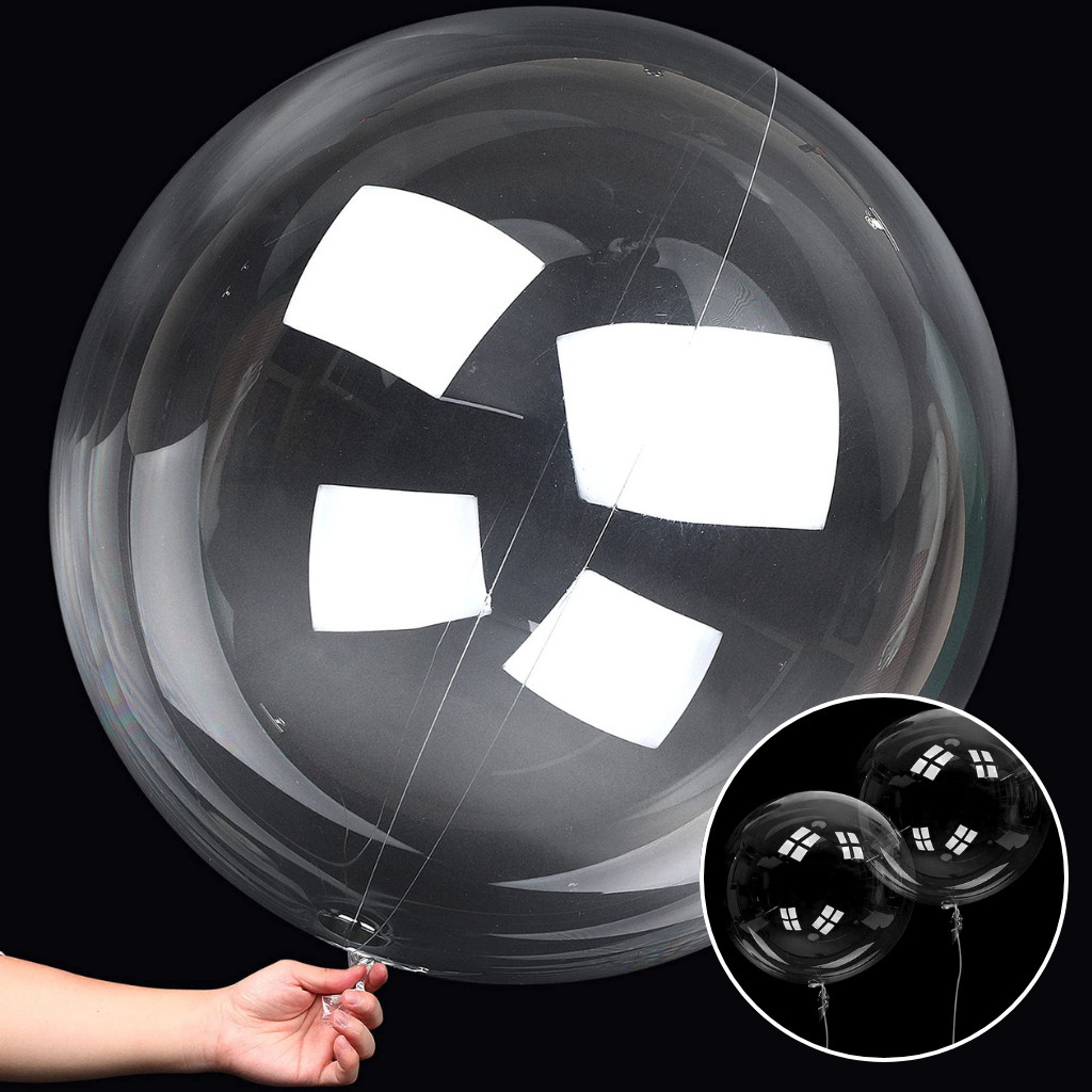 Kit Balão Bubble Bobo Ballon 18 Polegadas 45cm Cristal Festas Aniversários