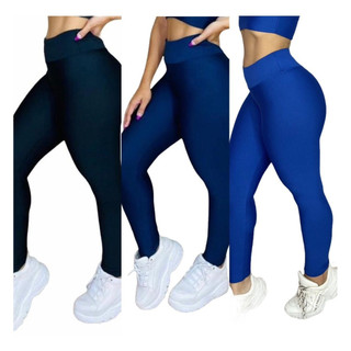 KIT 3 LEGGING ACADEMIA FEMININA - Moda Fitness de Qualidade