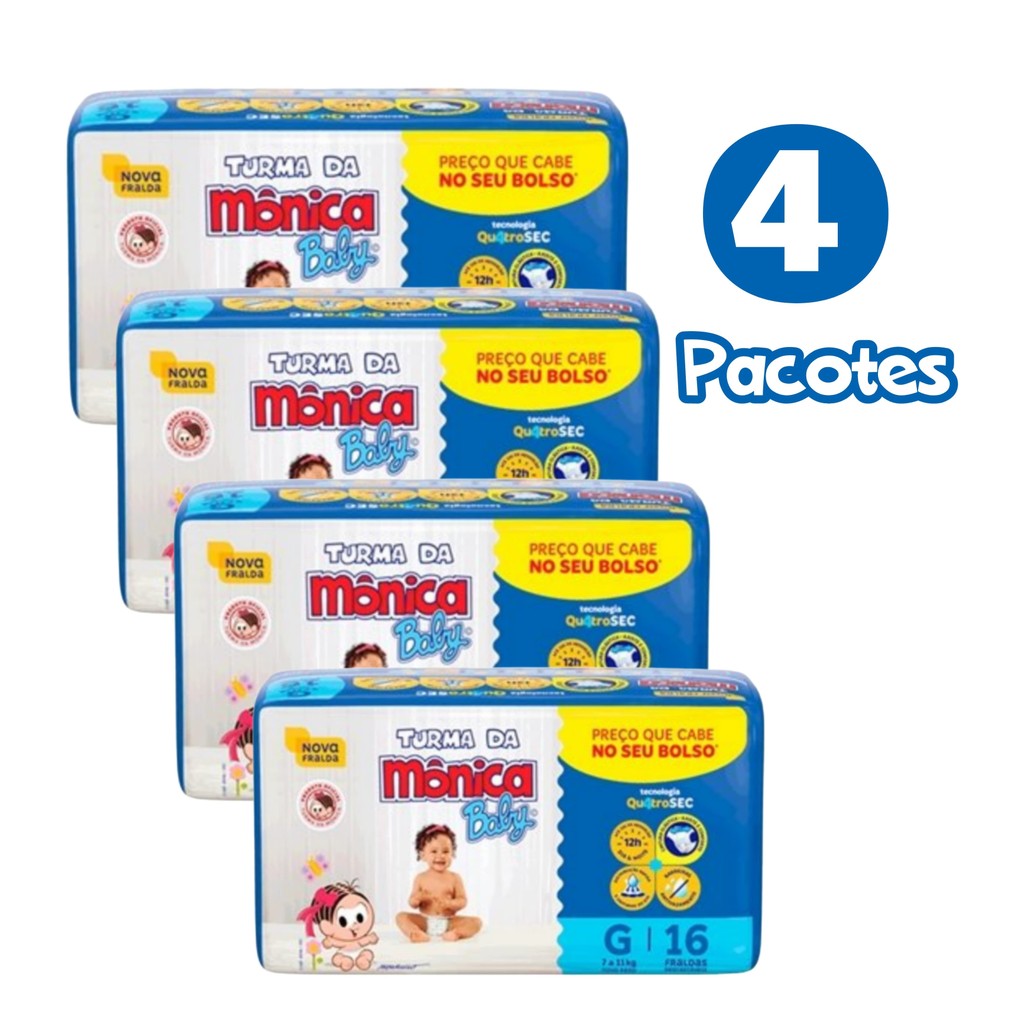 Turma da Mônica Fralda G: Onde Comprar | BuscaProdutos