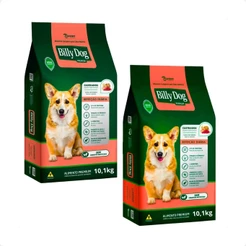 Kit 2 Ração Billy Dog Castrados 10,1 Kg Refeição Diária Cães