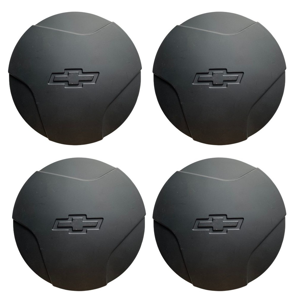 Kit Calota Centro Roda Celta Corsa Wind 94 96 97 99 Preto F