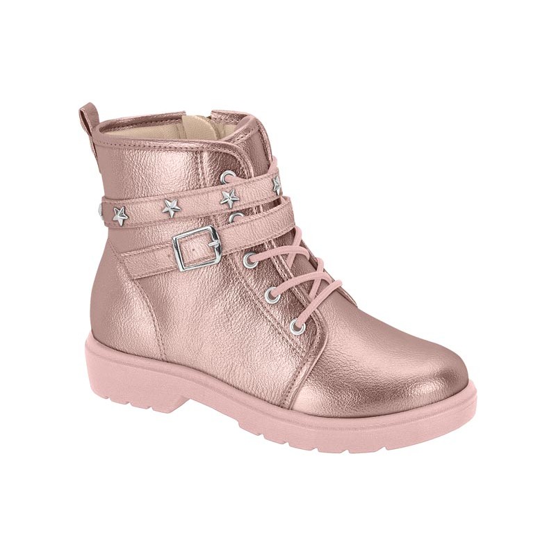 Bota Coturno Infantil Molekinha Ziper Lateral Detalhe De Fivela Estabilidade & Conforto 2164.140 em Oferta na Shopee