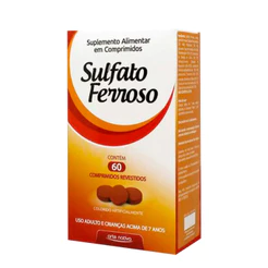 Sulfato Ferroso 29mg 60 Comprimidos Arte Nativa