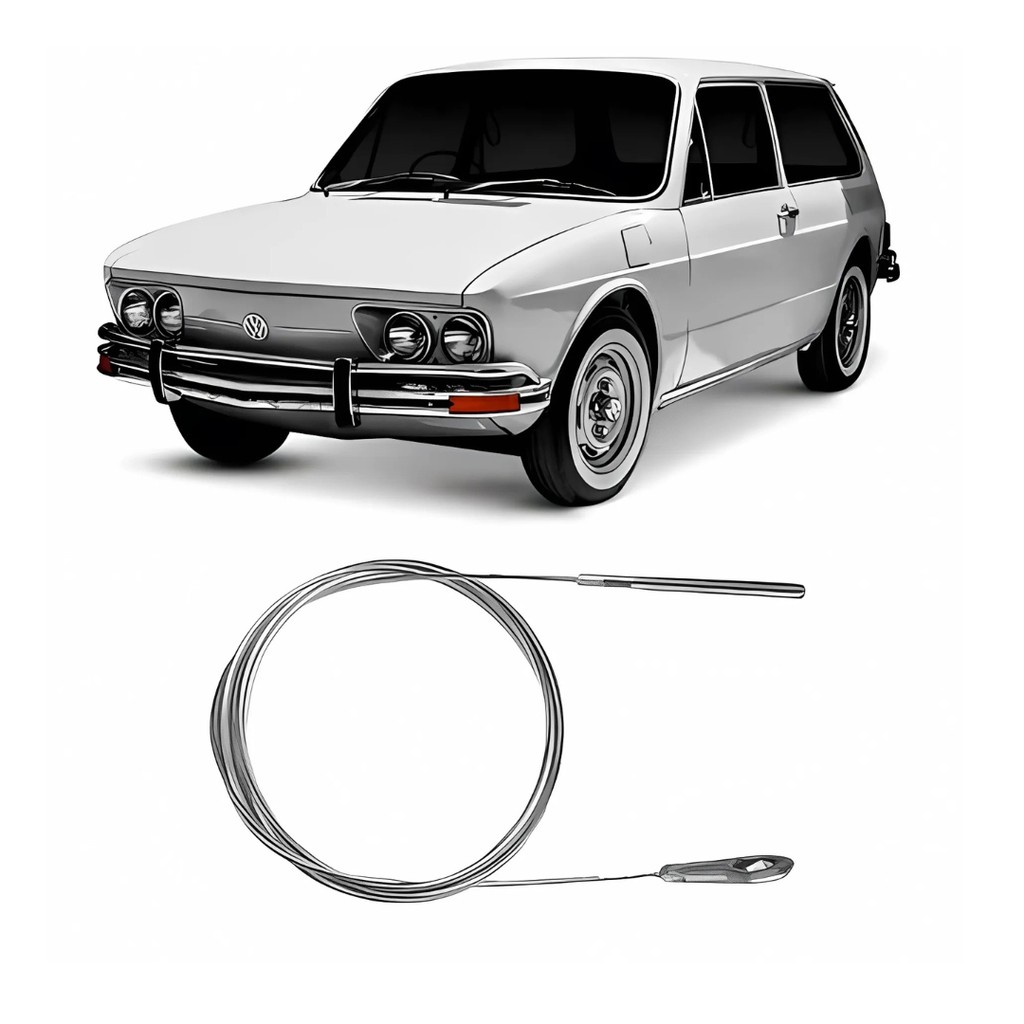 CABO EMBREAGEM VOLKSWAGEN BRASILIA TL VARIANT — imagem 2 de 2
