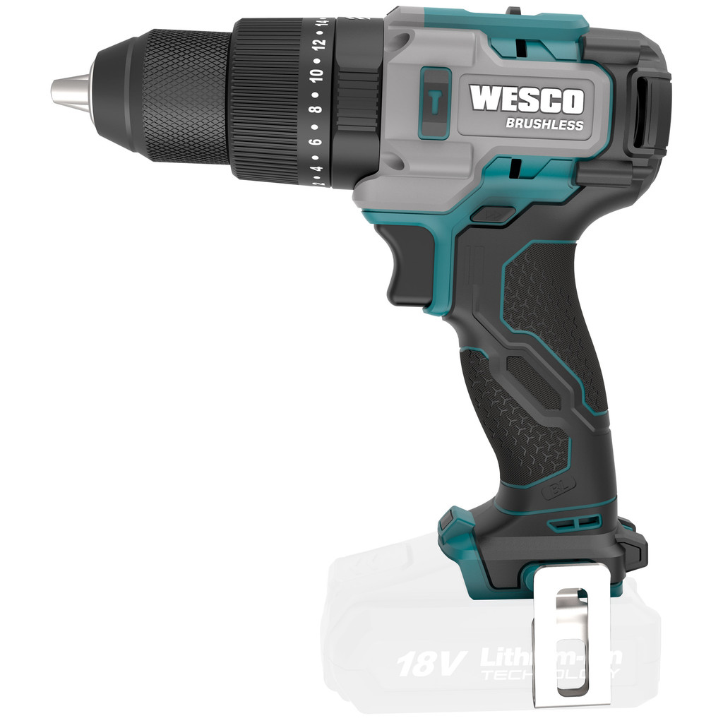 Parafusadeira Furadeira De Impacto A Bateria 18V WESCO WS2419.9 Brushless 13mm (sem Bateria e Carregador)