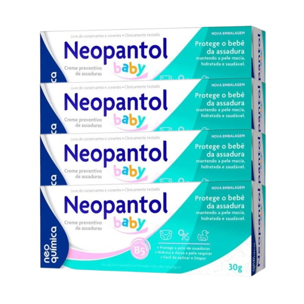Kit 4x Creme Assadura Neopantol Baby 30g - Neo Quimica
