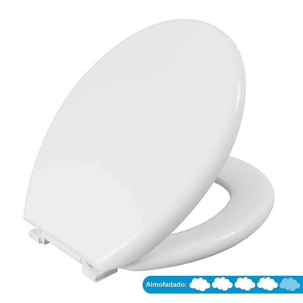 Assento Sanitário Oval Almofadado Astra Conforto e Estilo em Oferta na Shopee