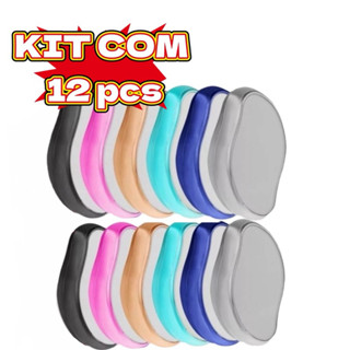 ATACADO-Kit Com 12 Pcs Depilador De Cristal Indolor Reutilizável Ferramenta De Beleza Fácil De Limpar Seguro em Oferta na Shopee