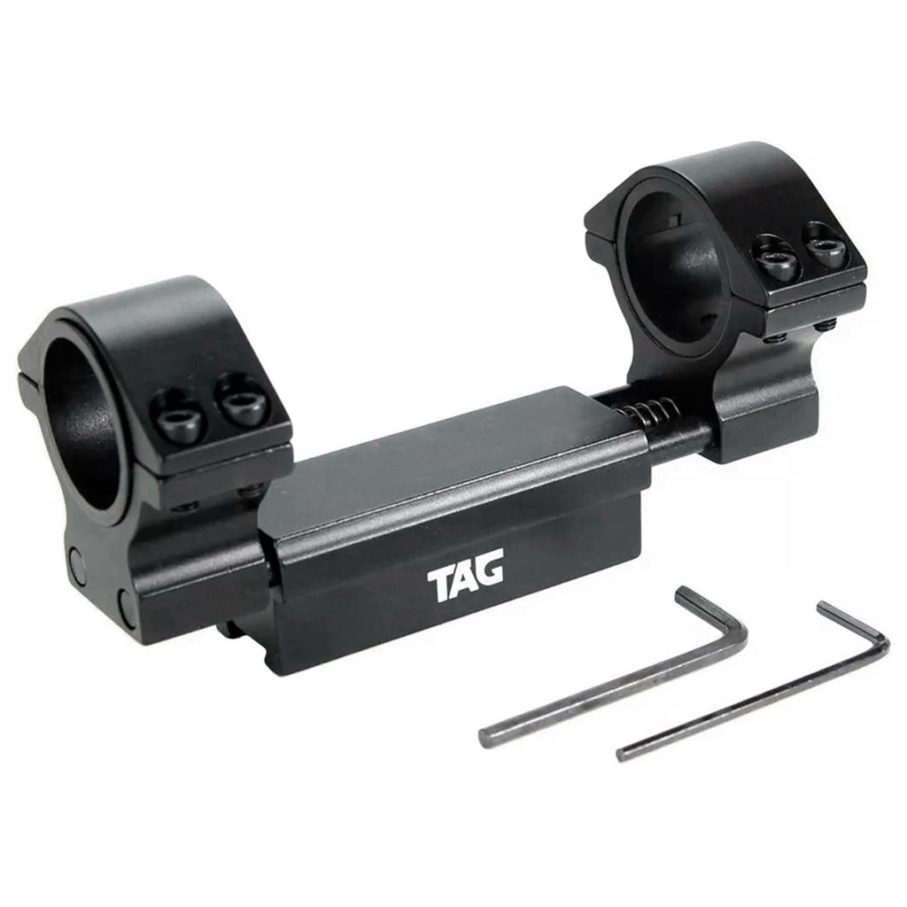 Mount Com Absorção de Impacto Para Luneta Tubo 25mm e 30mm Trilho 11mm