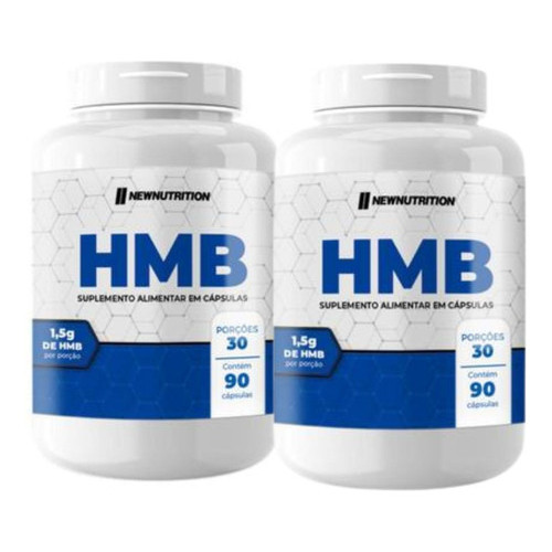 Kit 2 Hmb 90 Capsulas New Nutrition