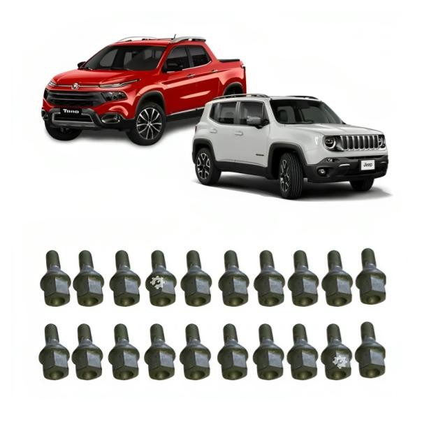 Kit 20 Peças Parafuso Roda Toro Renegade 2016 2020 Original