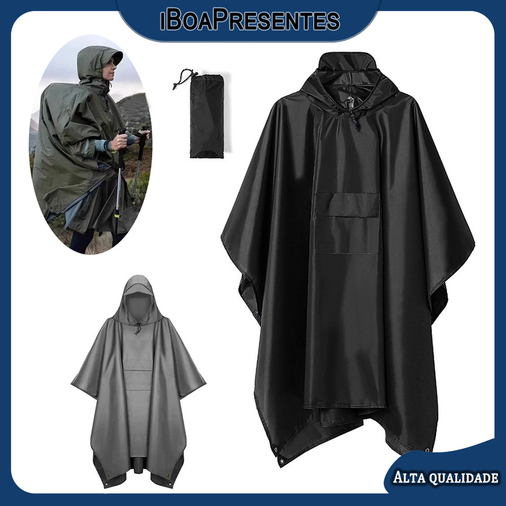 Capa De Chuva Multifuncional 3 Em 1 Ciclismo Camin ...