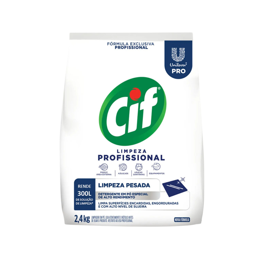 Limpador em Pó Limpeza Profissional 2,4kg Cif - Home & Living