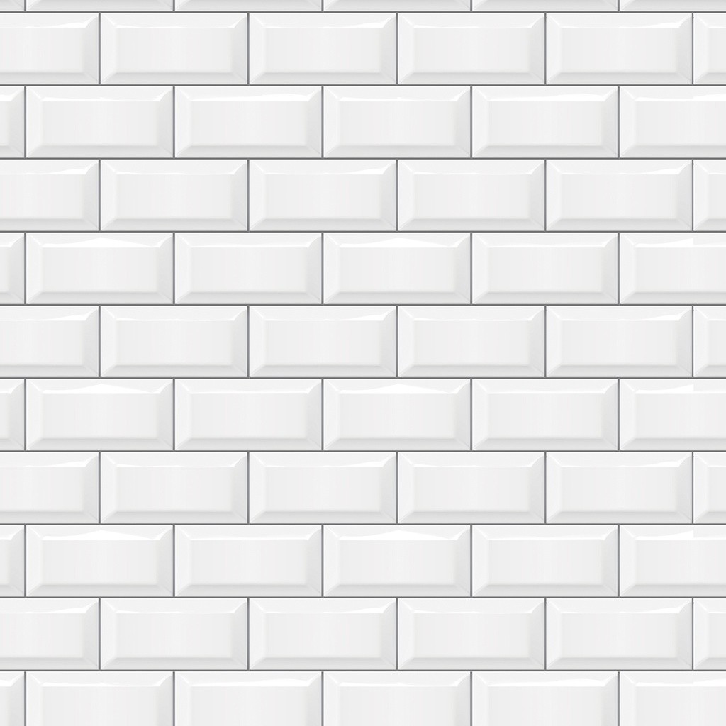 Adesivo De Parede Para Cozinha Tijolinho Branco - Papel De Parede Adesivo Tijolo Branco - 0,72m²