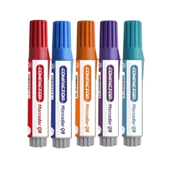 Kit com 05 Marcadores Para Quadro Branco - COMPACTOR