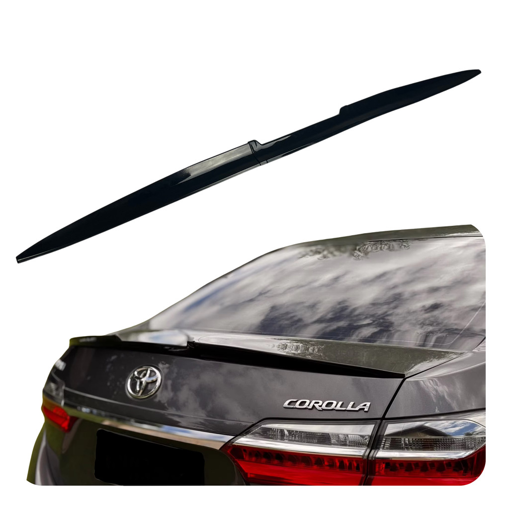 Aerofólio Traseiro Universal Black Piano Nivus Onix HB20 ká em Oferta na Shopee